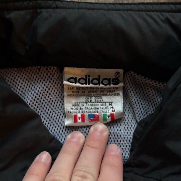 Adidas Blue and Black Windbreaker - Picture 3 of 4